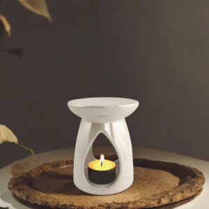 Essential White Ceramic Wax Oil Burner