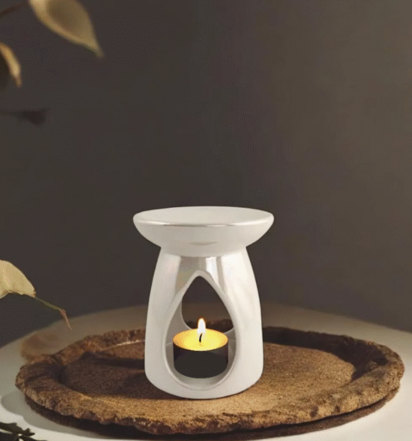 Essential White Ceramic Wax Oil Burner